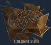 Sticker | GeT_RiGhT (Foil) | Cologne 2016